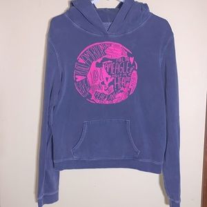 American Eagle Outfitters Women’s Sz L Grey & Pink Hoodie